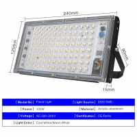 DSELCHUN 100วัตต์น้ำท่วมไฟ Led AC 220โวลต์230โวลต์240โวลต์กลางแจ้ง Floodlight ปอตไลท์ IP65กันน้ำ LED โคมไฟถนนภูมิทัศน์แสง