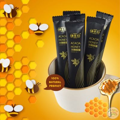 น้ำผึ้ง Honey bag น้ำผึ้งแท้ น้ำผึ้งซอง น้ำผึ้งซองดำ (1ซอง/10 กรัม) 15 - 25 ซอง  หอม หวาน อร่อย พร้อมส่ง สินค้านำเข้า