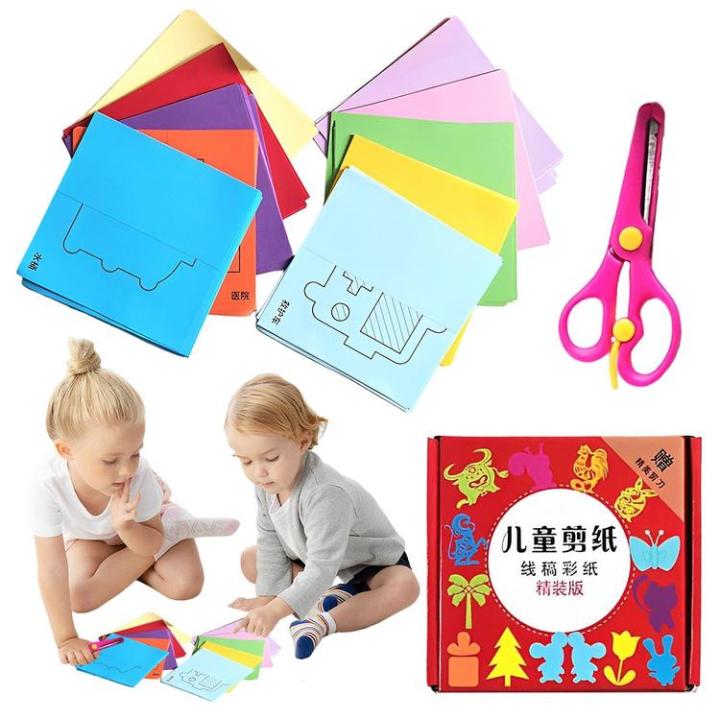 kids-paper-cutting-book-preschool-toddlers-cutting-practice-activity-book-scissor-cutting-workbook-for-gluing-counting-and-more-delightful