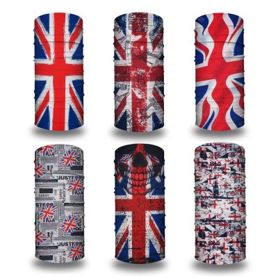 【CW】 UK/Great Britain/England Flags Bandana Headscarf Jack Hiking Scarves Motorcycle Fandana Neck Gaiter