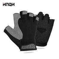 HNQH Half Finger Gloves Anti-Slip Women Men Half Finger Summer Fishing Cycling Fingerless Gloves Female Bicycle Gym Gloves