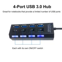 [HOT HAIXWLXKWW 589] USB 3.0 HUB Drag Four Hub Usb3. ตัวแยก4พอร์ต