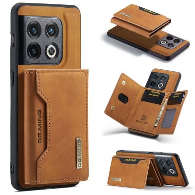「Enjoy electronic」 Detachable Card Pocket Case for Oneplus 10 Pro Folio Leather Magnetic Wallet Phone Cover for Oneplus 10R Ace 9RT N20 5G N200