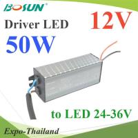 ตัวแปลงไฟ LED Driver 50W ไฟเข้า 12V DCไฟออกขับ LED 24V-36V รุ่น Bosun-Driver-50W-12V