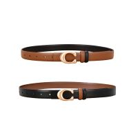 Fashion Belts for Women Girls Designer Waist Belt Cowhide Leather Metal Buckle C Pin Belt Leisure Dress Jeans Waistband Belts