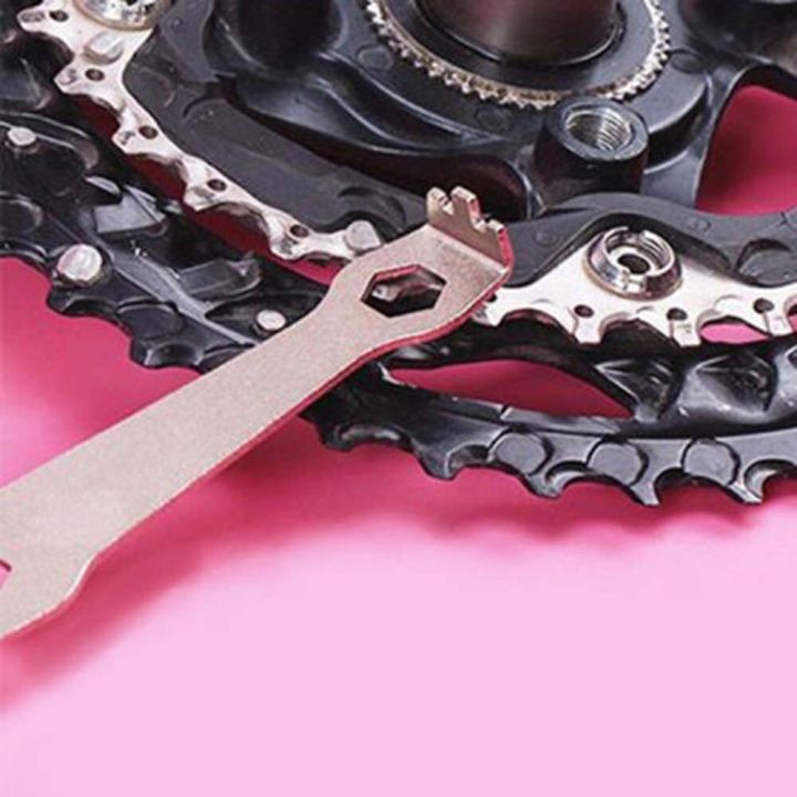 ประแจแหวนโซ่เครื่องมือถอนน๊อตเครื่องมือขี่จักรยานกลางแจ้งประแจ9มม-10มม-อุปกรณ์ซ่อมอุปกรณ์ทำมือจักรยาน