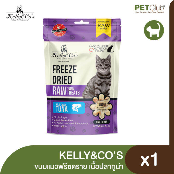 petclub-kelly-amp-cos-ขนมแมวฟรีซดราย-เนื้อสัตว์แท้-100-40g