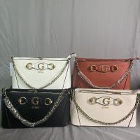 GUESS New European and American simple solid color chain underarm bag g buckle retro all-match shoulder bag