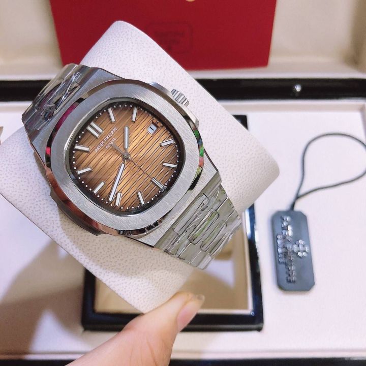 นาฬิกา-ข้อมือ-ออโตเมติก-ชายหญิง-40mm-automatic-nautilus-hi-end-quality
