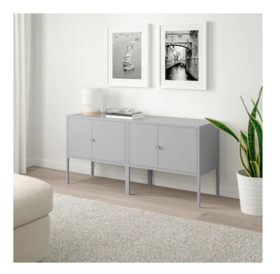 Cabinet combination, grey,120x35x57 cm.