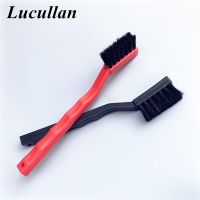 Lucullan 7 quot; Ergonomic Handle Portable Bristle Brush Car Panel SeamsTyreLeatherEngine Room Cleaning Brush