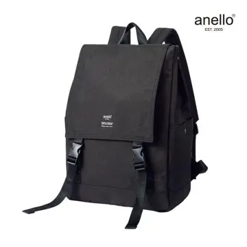 Anello JAPAN Backpack Signature Design Synthetic PU Leather Backpack in  small for Unisex AT-B1212( Navy Blue)