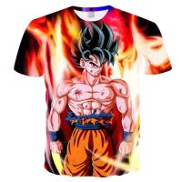 READY STOCK  Boutique For-Dragon Ball POP style clothing summer hot sale mens fashion T-shirt loose and comfortable youth 3DT shirt printing