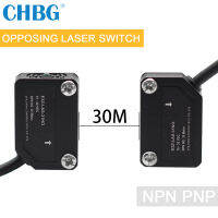 CHBG Beam Photoelectric Switch เซ็นเซอร์อินฟราเรด NPN PNP 30เมตรการส่งทางไกลสวิตช์ภาพถ่ายขนาดเล็ก E3Z-LAS