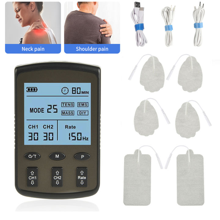 TENS Unit EMS Massager Muscle Stimulator 25 Modes for Neck Back