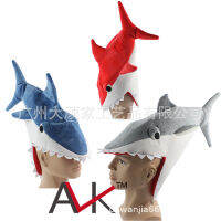 รุ่นเดียวกันกับ Happy Camp shark hat หมวกฉลามสามมิติที่สร้างสรรค์หลอกเกมหากินหมวกฉลามมนุษย์กินคน