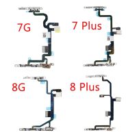 Power Flex Cable พร้อมโลหะสําหรับ iPhone 7 8 Plus สวิตช์ระดับเสียงเปิดปุ่มปิดการเปลี่ยนอะไหล่