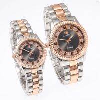 ⌚ นาฬิกาแฟชั่น⌚ New luxury set auger dial tide Roman numerals pointer time Shi Yinggang couple watches