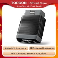 Topdon SmartDiag Mini OBD2 Bluetooth Scanner Car Diagnostic Tool Code Reader Car Scan DPF SAS EPB 15 Reset Auto Diagnostic Tool