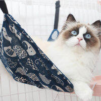 Superior Home Shop S/M/L 3 Colors Optional Summer Canvas Breathable Print Pet Hammock Cat Hammock for Small Dogs and Cats Cute Pattern Pet Bed Dog Bed