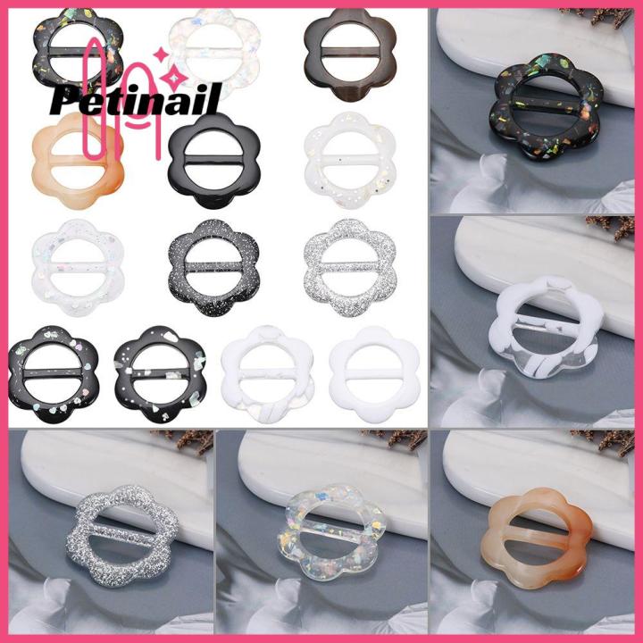 DIY Clothing Decor T-shirt Clips Shirt Button Scarf Clips Ring Belt Buckle