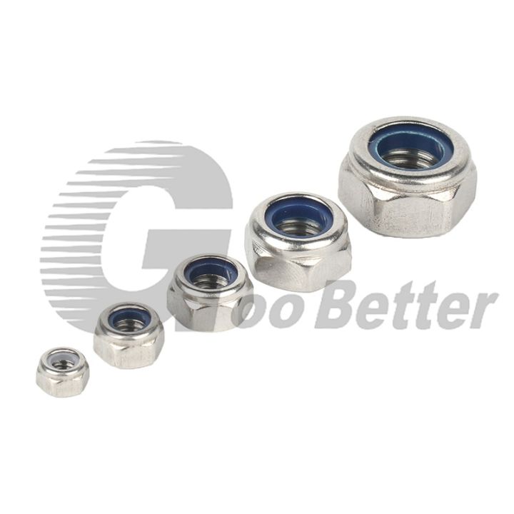 a2-304-stainless-stee-nylon-lock-nuts-m3-3mm-m4-4mm-m5-5mm-m6-6mm-m8-8mm-m10-10mm-m12-12mm