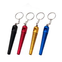 [COD] Factory direct sales of new carrot shaped pipe threaded creative key chain accessories