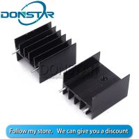 10PCS 25*23*16MM TO-220 Triode Heat Sink TO220 Transistor Aluminum Radiator Heat Sink With 2Pin