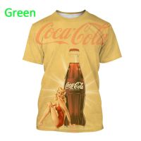 Hot Sale Coca Cola Poster Printing Short-sleeved T Shirt New Unisex Fashion Casual Streetwear Top