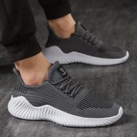 Fashion Men Sneakers 2023 Autumn White Mens Sneakers Outdoor Breathable Mesh Casual Shoes Solid Colors Lightweight Tenis Shoes