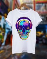 T Shirt Tengkorak Musik Techno Rave Rumah Dj Club Dance Retro Love Acid Ibiza 2019 Musim Panas Baru Kaus Merek Kasual Pria Setelan Atasan Homme S-4XL-5XL-6XL