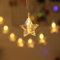 LED star clip light photo photo wall light string ins colored light room decoration light battery USB type