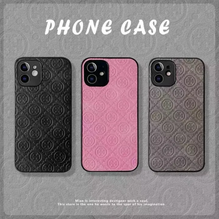 Tory Burch เคสไอโฟน Luxury brand Tory Burch หนังลายนูน phone cases for  iphone