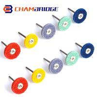 ◐▼ 5/10Pcs 25mm Nylon Fiber Polishing Head 180 3000 Grit Buffing Pad With 3mm Shank Abrasive Grinding Wheel Rotary Tool Accessories