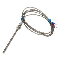 New Product FTARP07 PT100 Type 2M Cable Probe Head RTD Temperature Sensor M8 Thread Probe Length 50Mm 100Mm 150Mm 200Mm