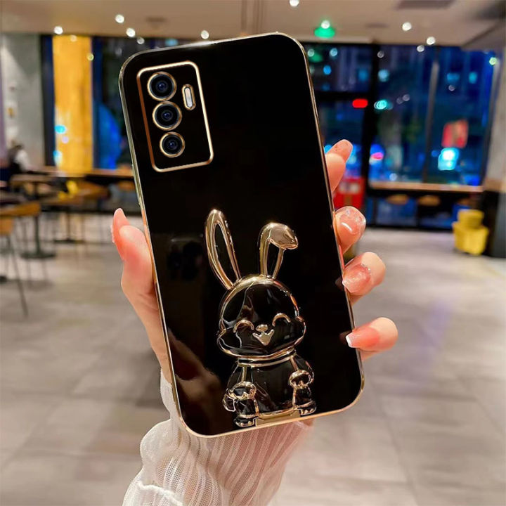 andyh-new-design-for-vivo-v23e-4g-5g-s10e-s12-v23-5g-case-luxury-3d-stereo-stand-bracket-smile-rabbit-electroplating-smooth-phone-case-fashion-cute-soft-case