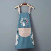 Waterproof mens and womens household lovely kitchen household apron custom printed logo cartoon PVC hand wiping apron