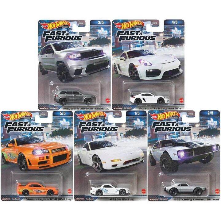 2023 Hot Wheels Premium Fast & Furious Mazda RX7 Nissan Skyline GTR ...