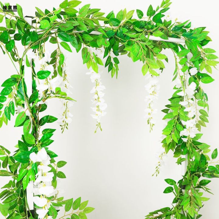 ซื้อหนึ่งได้รับดอกไม้-wisteria-เลียนแบบ-คดเคี้ยวดอกไม้ประดิษฐ์-เพดาน-เส้นตกแต่งเถา-ท่อเถา-พลาสติก-cloakinghuilinshen
