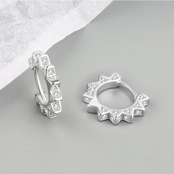 anenjery-925-sterling-silver-zircon-gear-hoop-earrings-for-women-cool-exquisite-cz-huggie-korean-jewelry