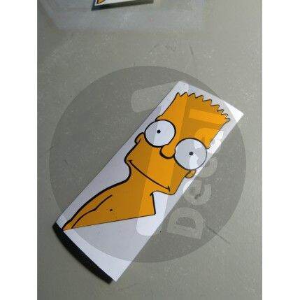 1Pc Naked Bart Simpson Sticker Decal Lazada PH