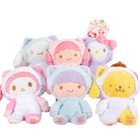 20cm Original TOMY sanrio plush Japanese cartoon characters My Melody kitty Plush toy key buckle bag hanging piece