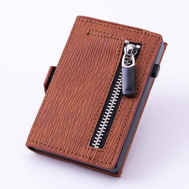 layor-wallet-rfid-คาร์บอนไฟเบอร์ผู้ชายกระเป๋าสตางค์ผู้ถือเหรียญกระเป๋ากระเป๋าเงินชายสตางค์บางมินิบางบัตรกระเป๋าสตางค์ผู้ชายเมจิกสีดำ-vollet-walet