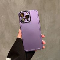 ALIGO ฟิล์มกันรอยเลนส์กล้องถ่ายรูป iPhone 11,สำหรับ iPhone 14 Plus 13 Pro Max 12ด้านเคสครอบโทรศัพท์สีทึบ TPU