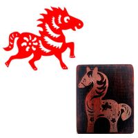 Chinese Zodiac Scrapbooking Dies Handmade DIY Crafts Diary Hand Account Print Animal Logo Image Wood Stamp Seals Baby Toy Chop Printing Stamping