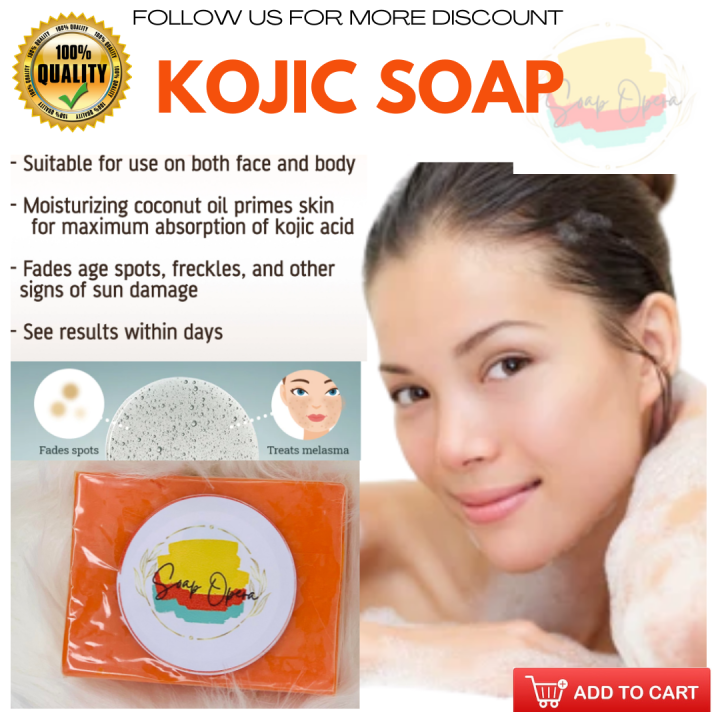NATURAL KOJIC SOAP NATURAL FACIAL WASH AND BODY USE PEEL OFF OLD DEAD
