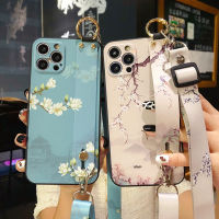 Poco X3 F3 M3 Cover 3D Emboss Flower Phone Holder Wristband Crossbody Case for Xiaomi Redmi 9T Note 10s 9 8 Pro 7 Mi 11T 9T Lite