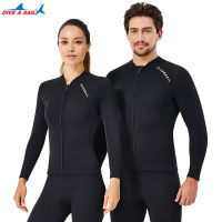 เสื้อคู่ดำน้ำ Neoprene 2Mm,ชุดดำน้ำเล่นเซิร์ฟดำน้ำตื้นสำหรับคู่กางเกงดำน้ำชุดล่าปลา Triathlon