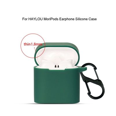 Compatible for Haylou MoriPods Earphone Cover Shell Shockproof Anti-scratch Silica Sleeve Washable Housing Dustproof Case Soft Wireless Earbud Cases