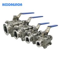 KF16/KF25/KF40 Three-piece Ball valve for Vacuum SS304 Stainless Steel Vacuum Negative Pressure Ball Valve Plumbing Valves